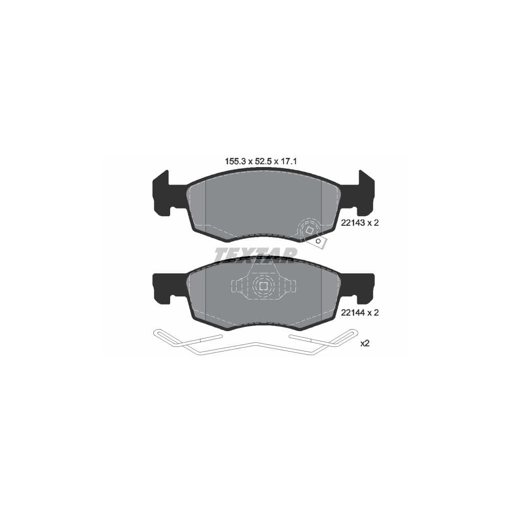 Set placute frana disc TEXTAR 2214301