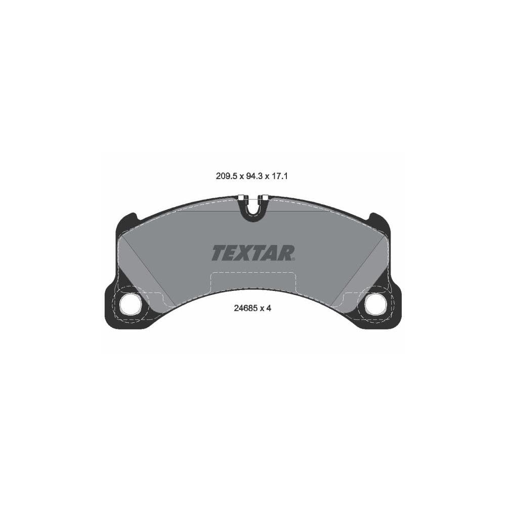 Set placute frana disc TEXTAR 2468501