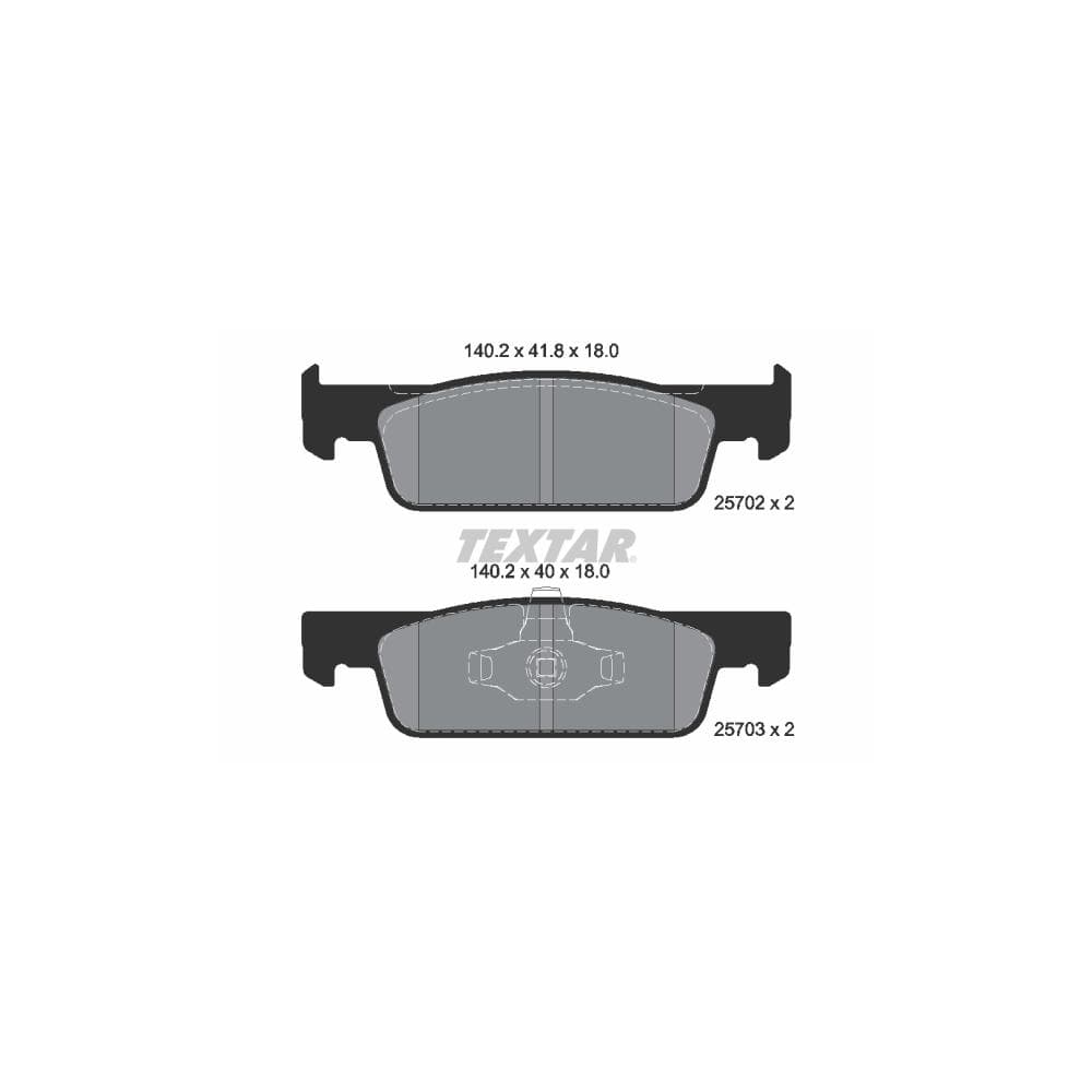 Set placute frana disc TEXTAR 2570201