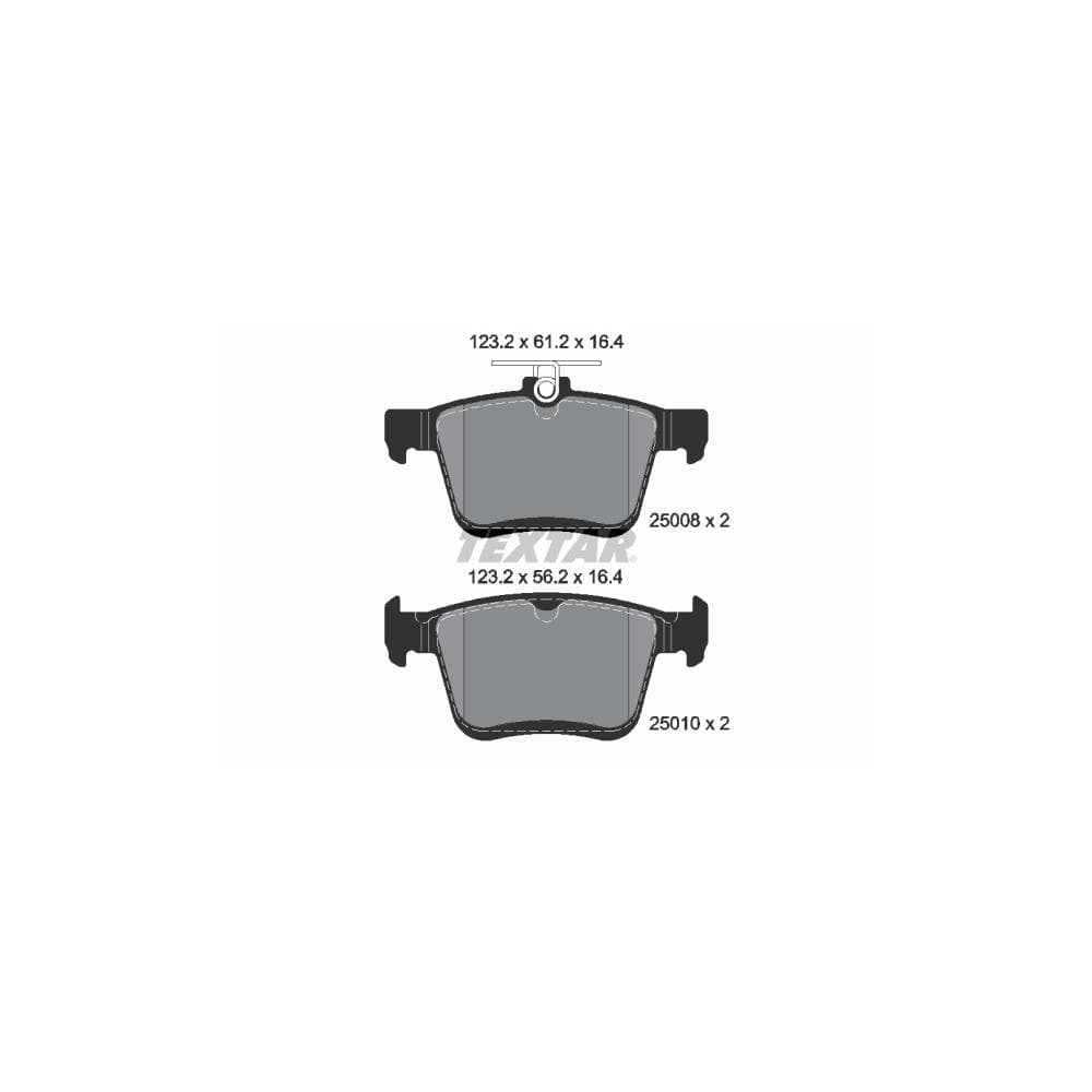 Set placute frana disc TEXTAR 2500801