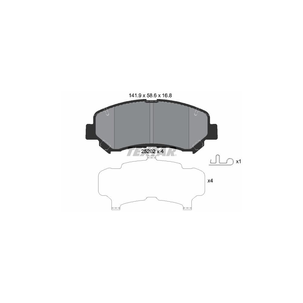 Set placute frana disc TEXTAR 2520201