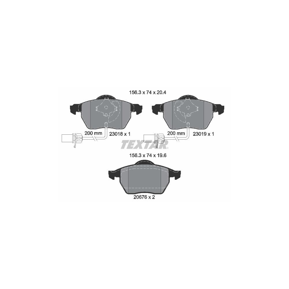 Set placute frana disc TEXTAR 2301802