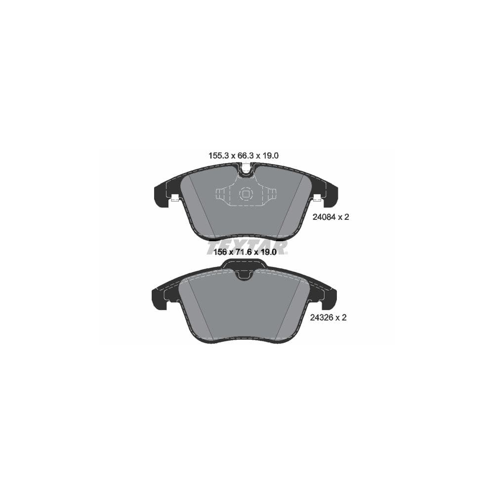 Set placute frana disc TEXTAR 2408401