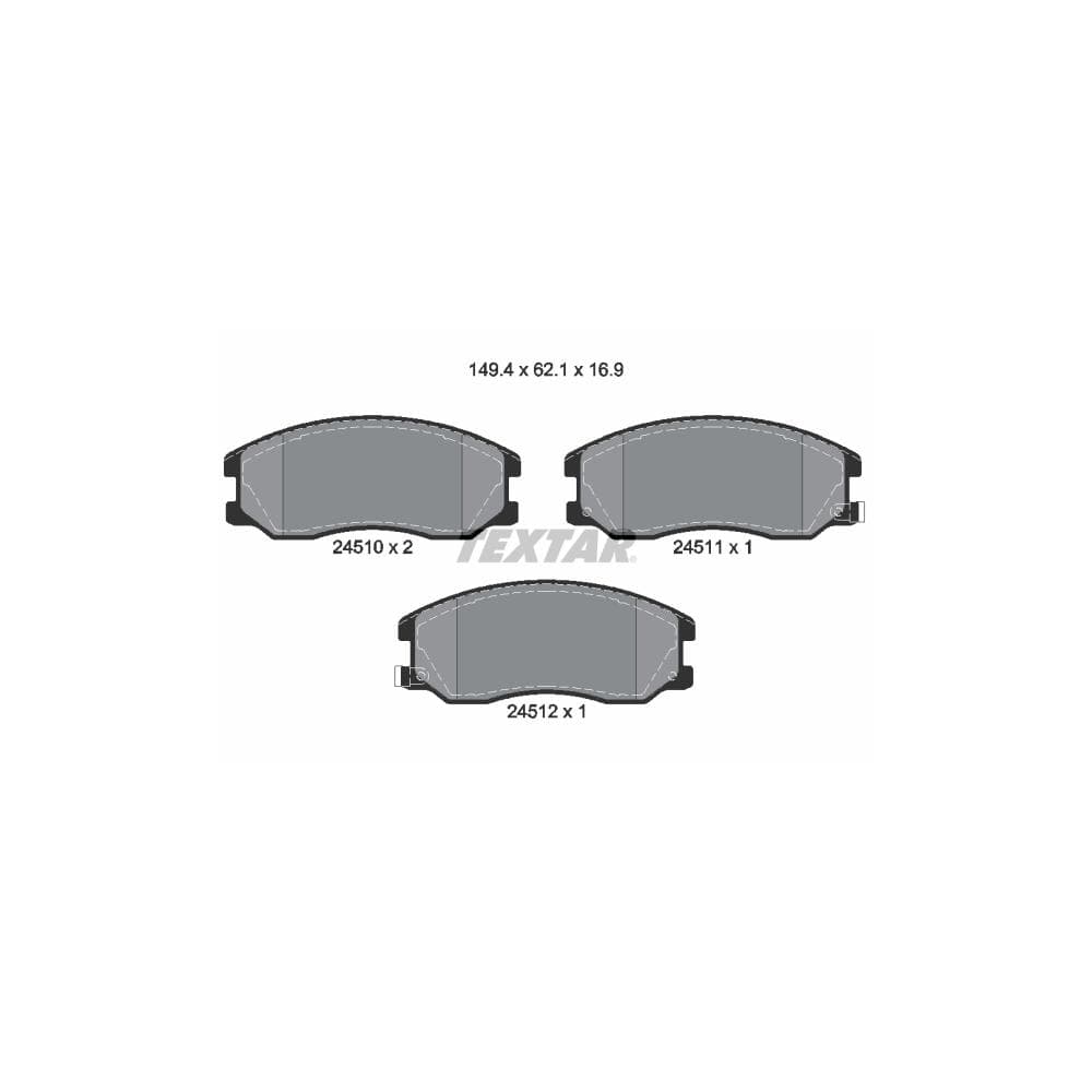 Set placute frana disc TEXTAR 2451001
