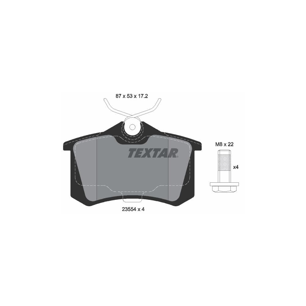 Set placute frana disc TEXTAR 2355402