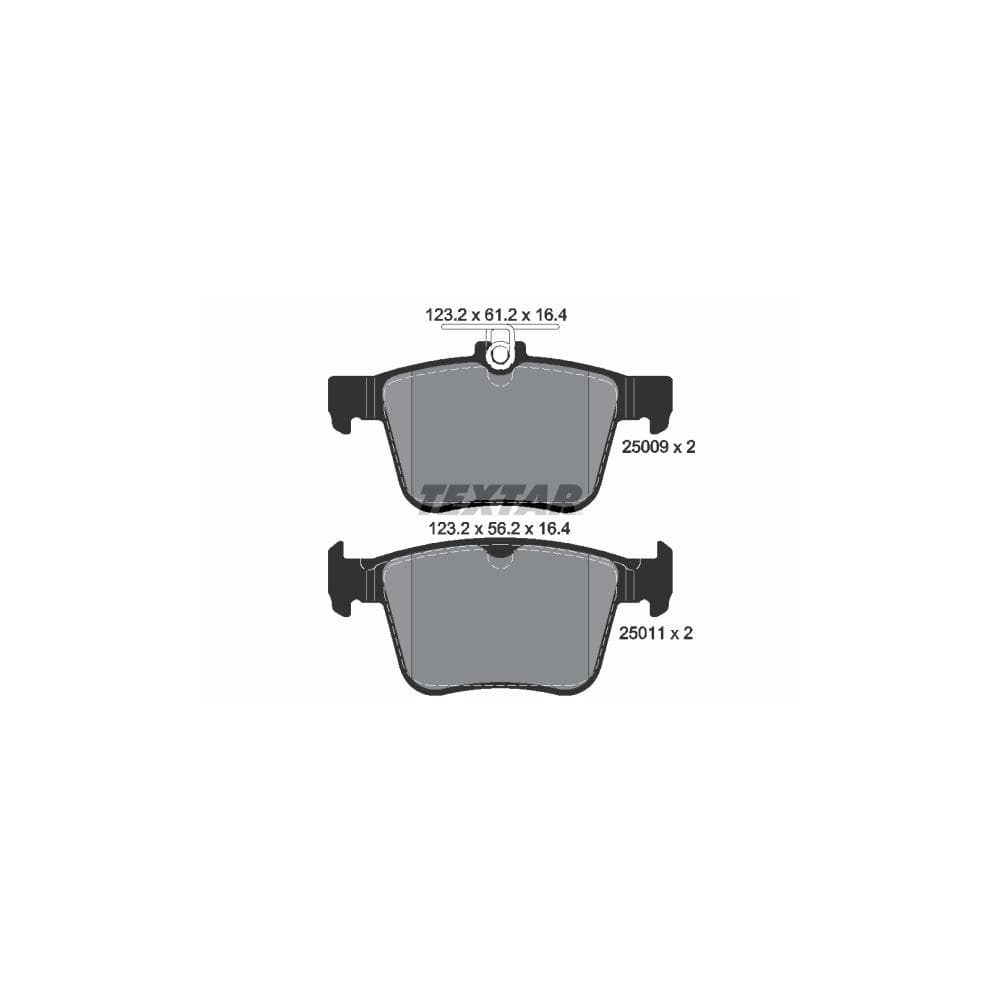 Set placute frana disc TEXTAR 2500901