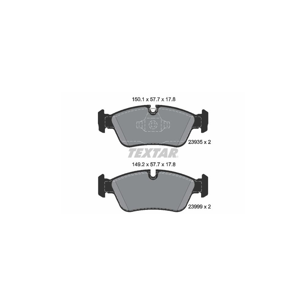 Set placute frana disc TEXTAR 2393501