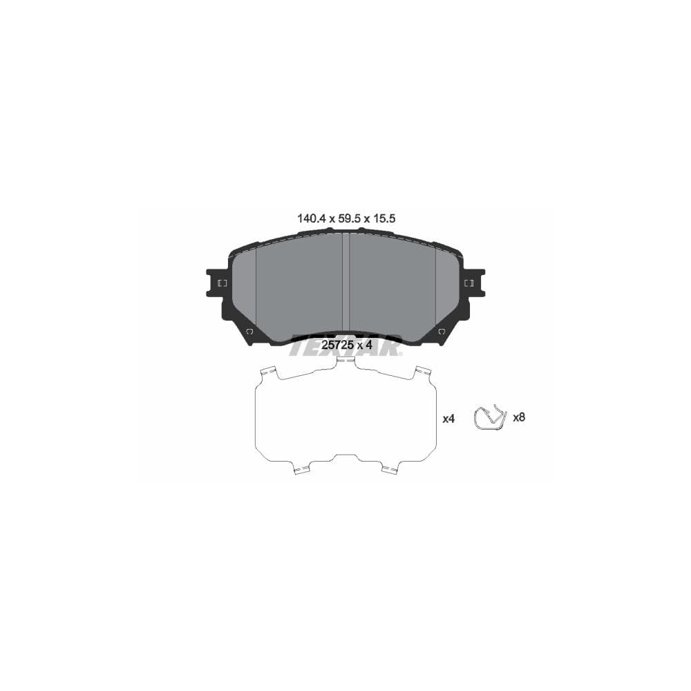 Set placute frana disc TEXTAR 2572501