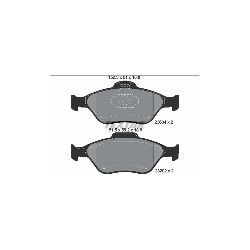 Set placute frana disc TEXTAR 2360406