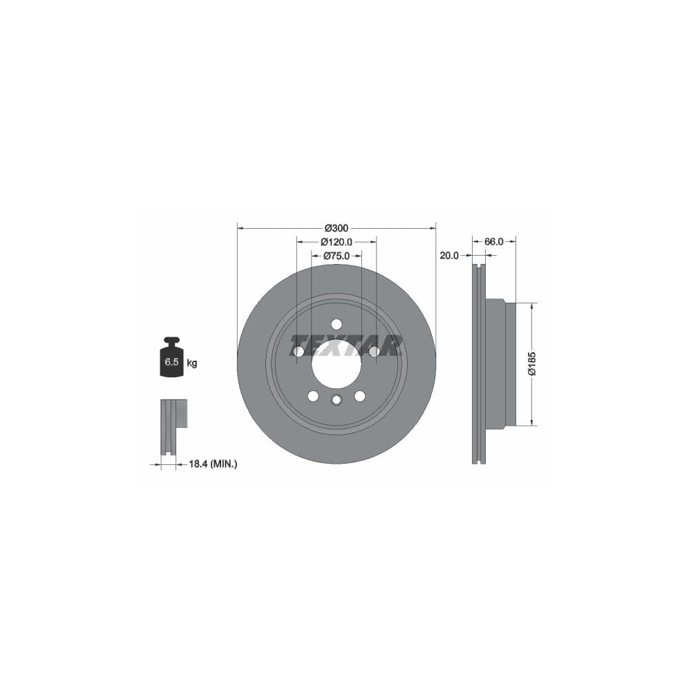Disc frana TEXTAR 92239703