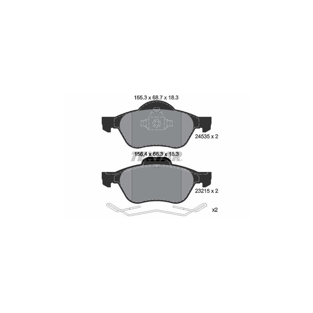 Set placute frana disc TEXTAR 2453501