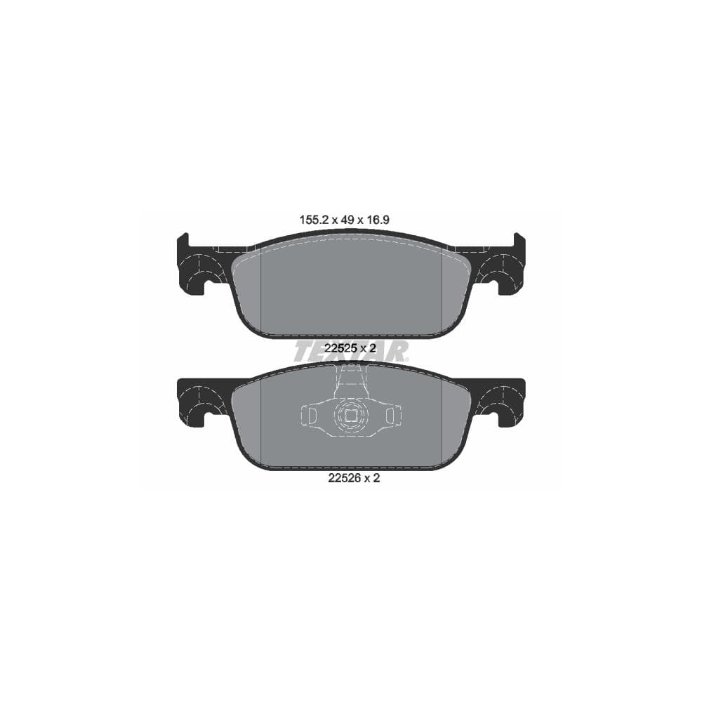 Set placute frana disc TEXTAR 2252501
