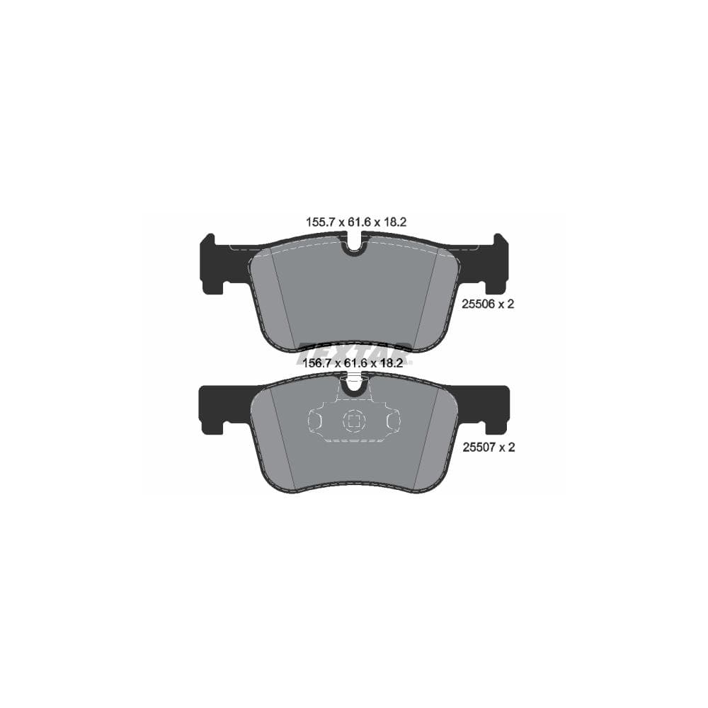 Set placute frana disc TEXTAR 2550601