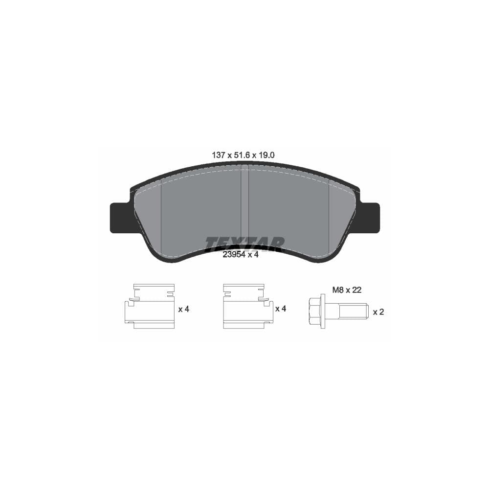 Set placute frana disc TEXTAR 2395401