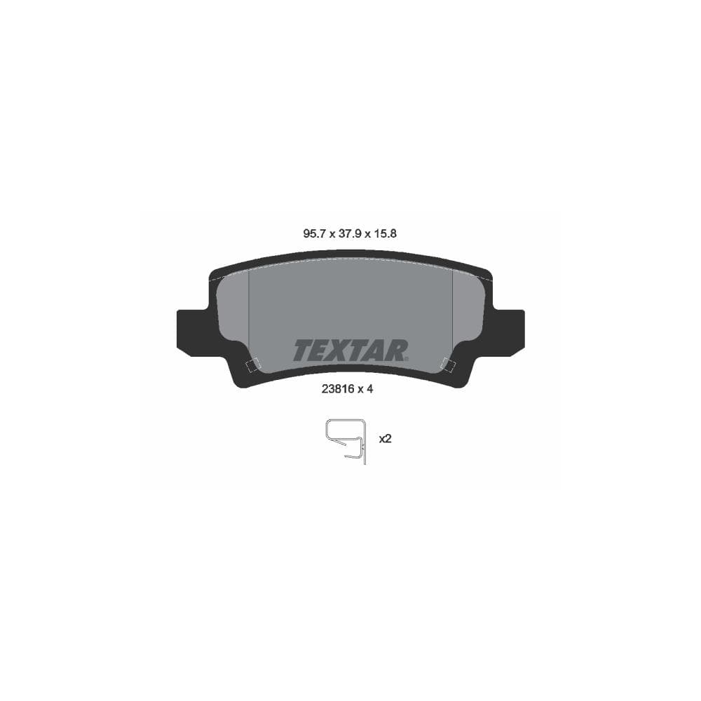 Set placute frana disc TEXTAR 2381601