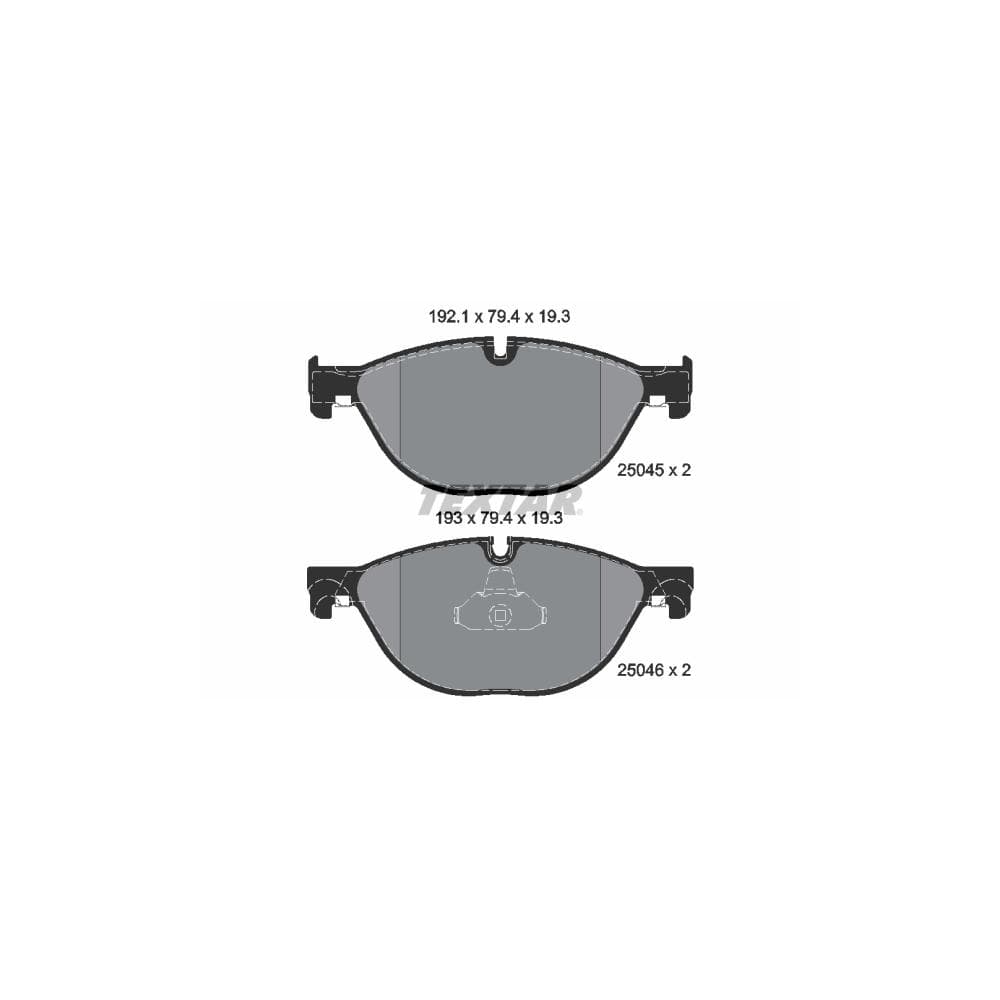 Set placute frana disc TEXTAR 2504501