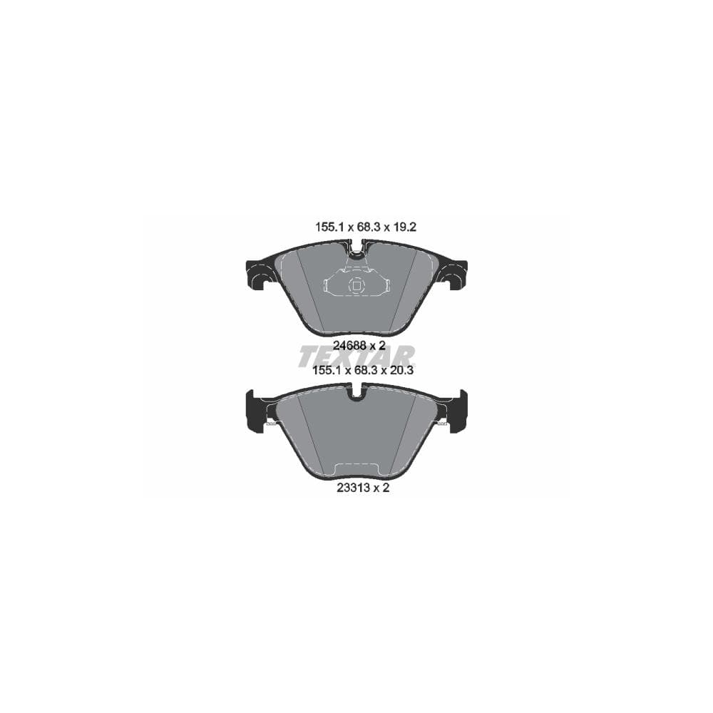 Set placute frana disc TEXTAR 2468801