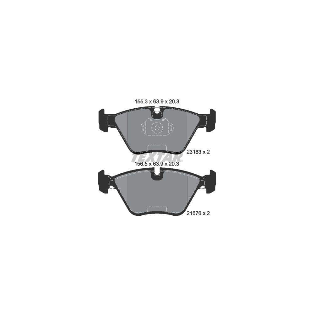 Set placute frana disc TEXTAR 2318302