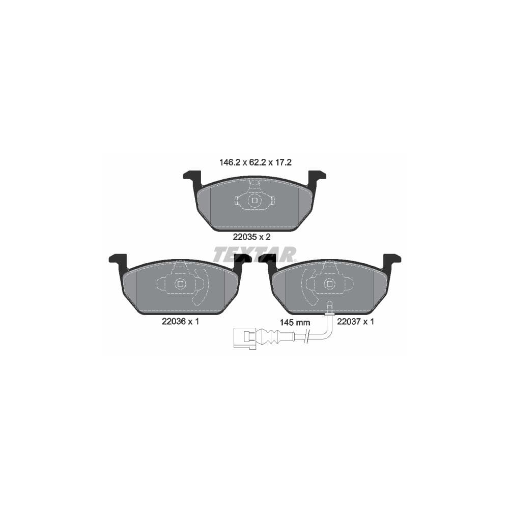 Set placute frana disc TEXTAR 2203501
