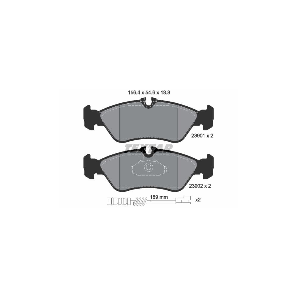 Set placute frana disc TEXTAR 2390101