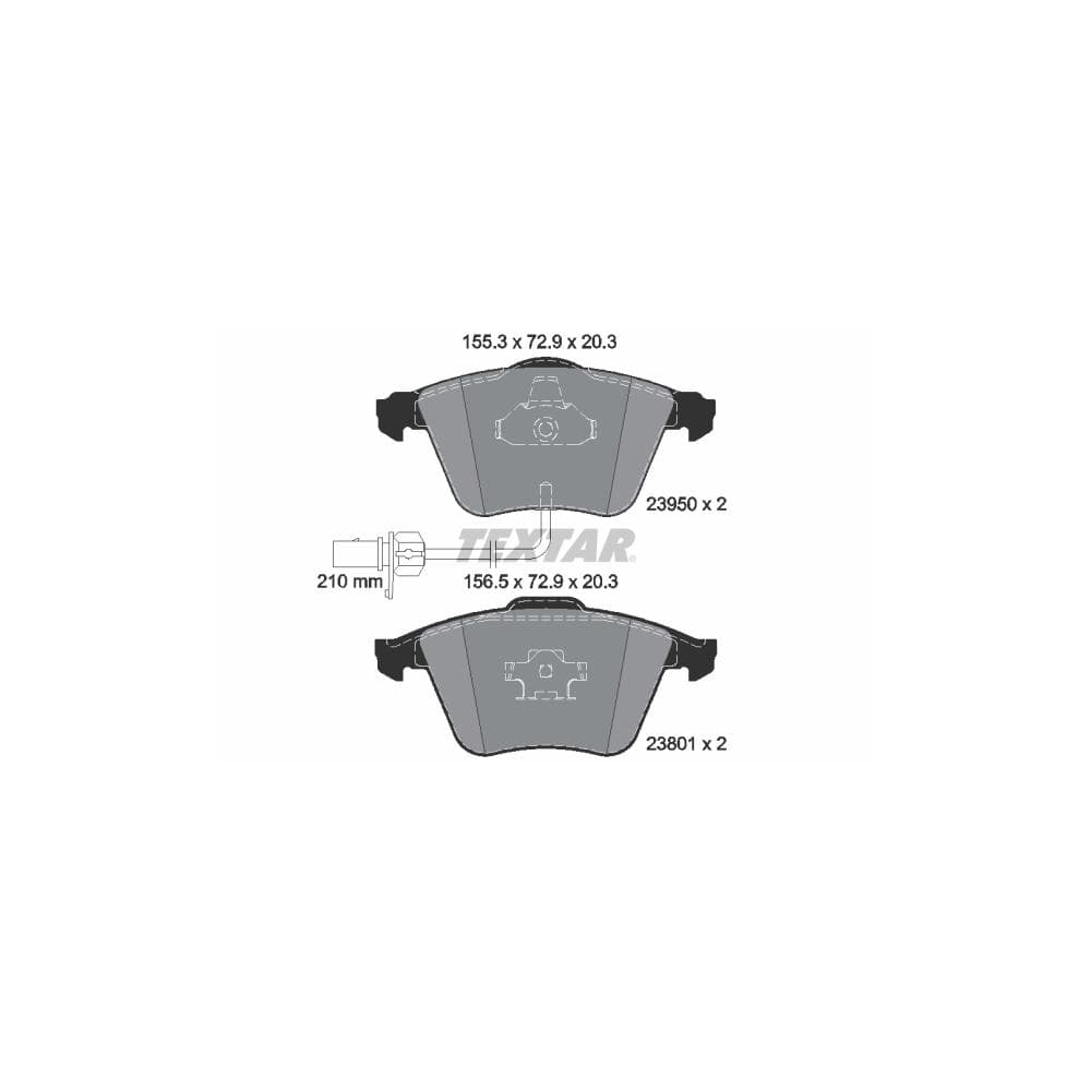 Set placute frana disc TEXTAR 2395001