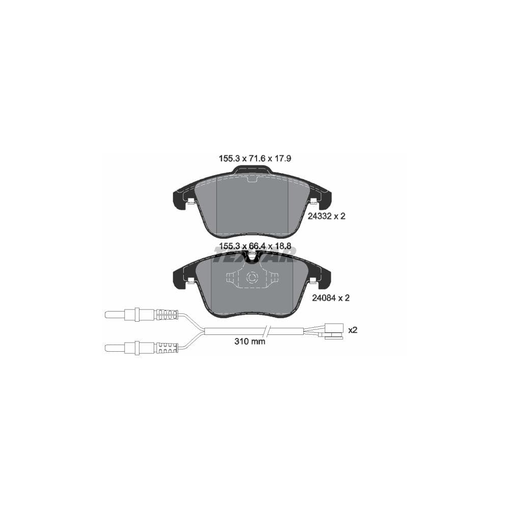 Set placute frana disc TEXTAR 2433201