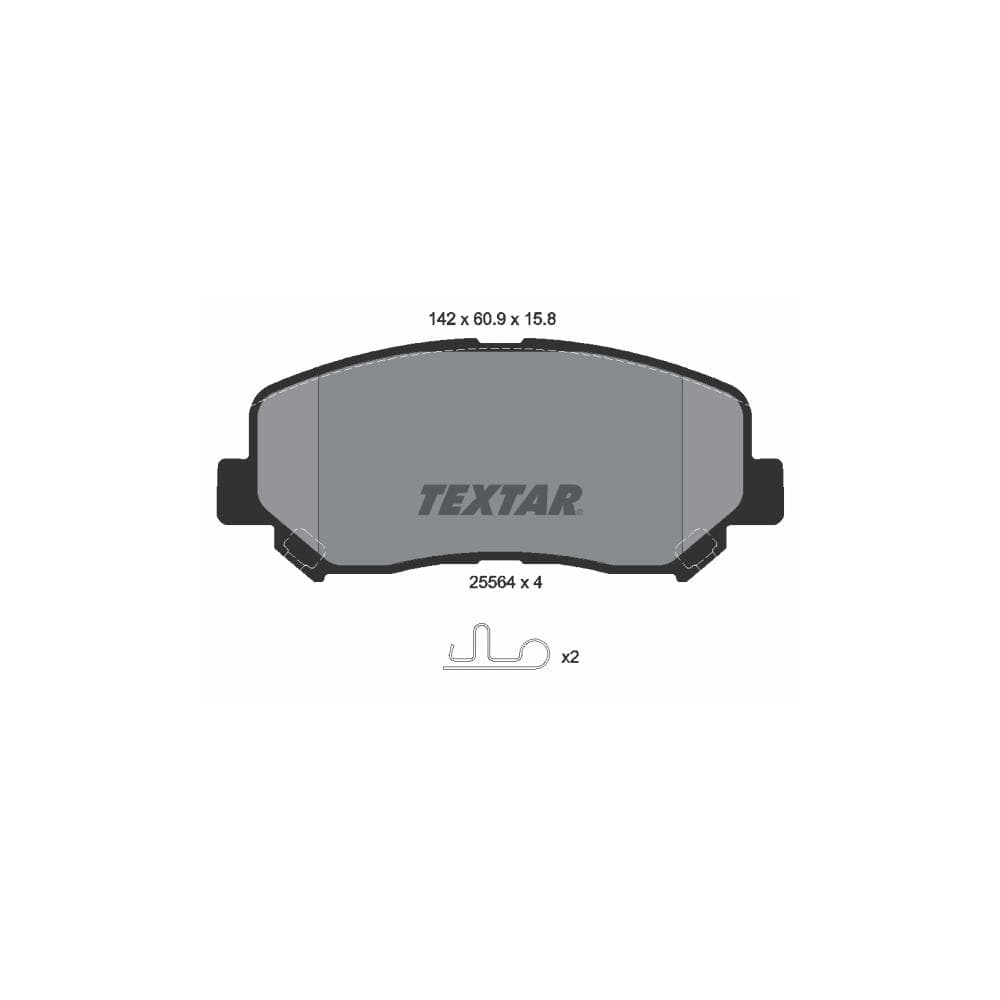 Set placute frana disc TEXTAR 2556401