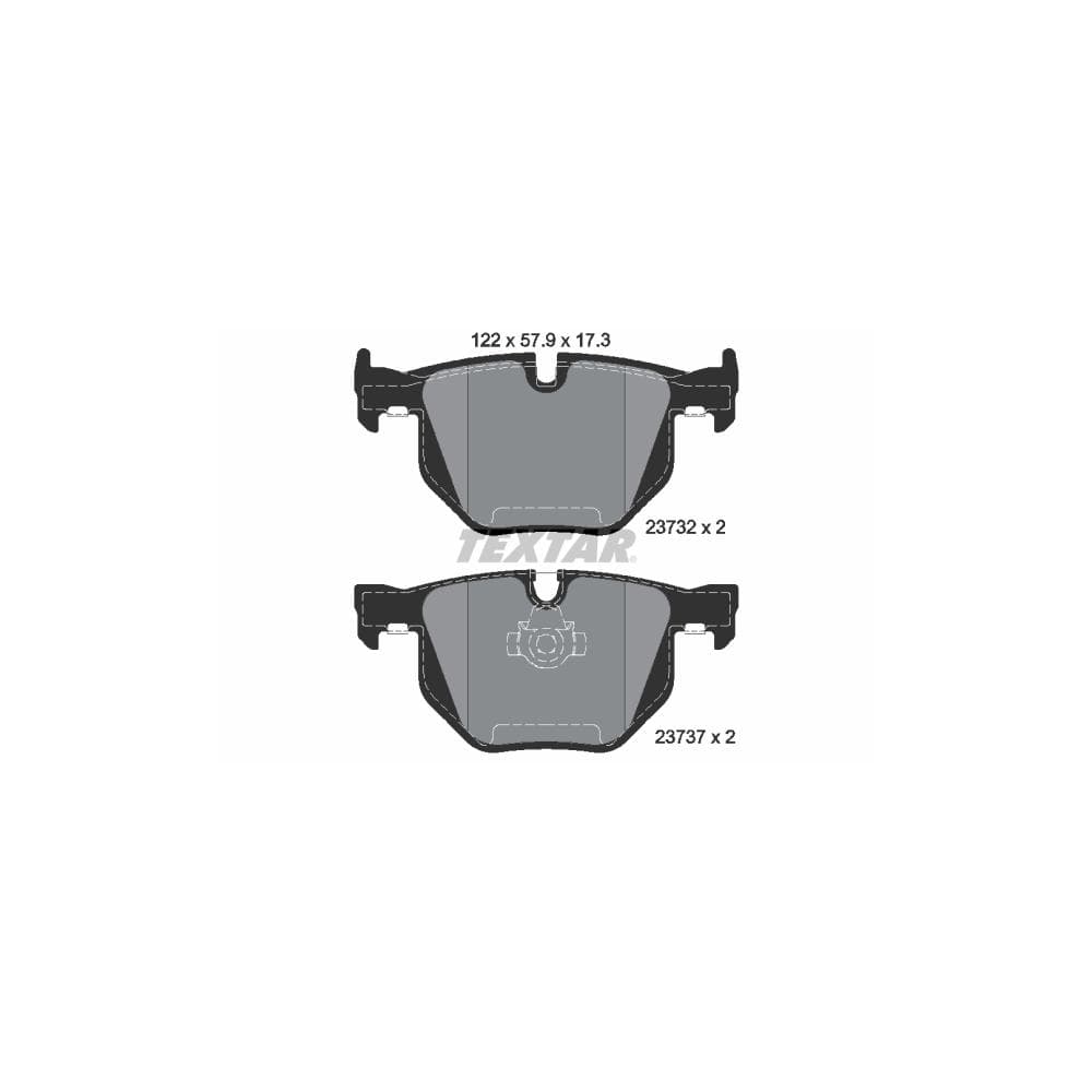 Set placute frana disc TEXTAR 2373201