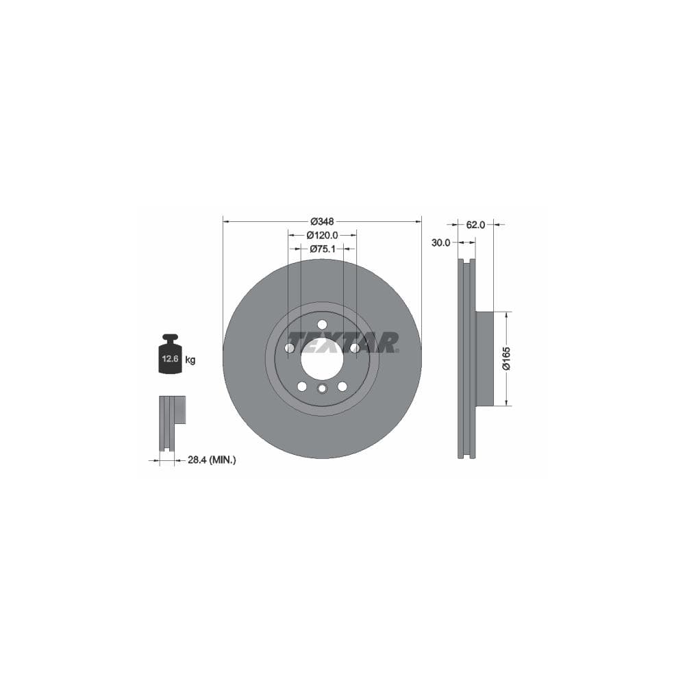 Disc frana TEXTAR 92160905