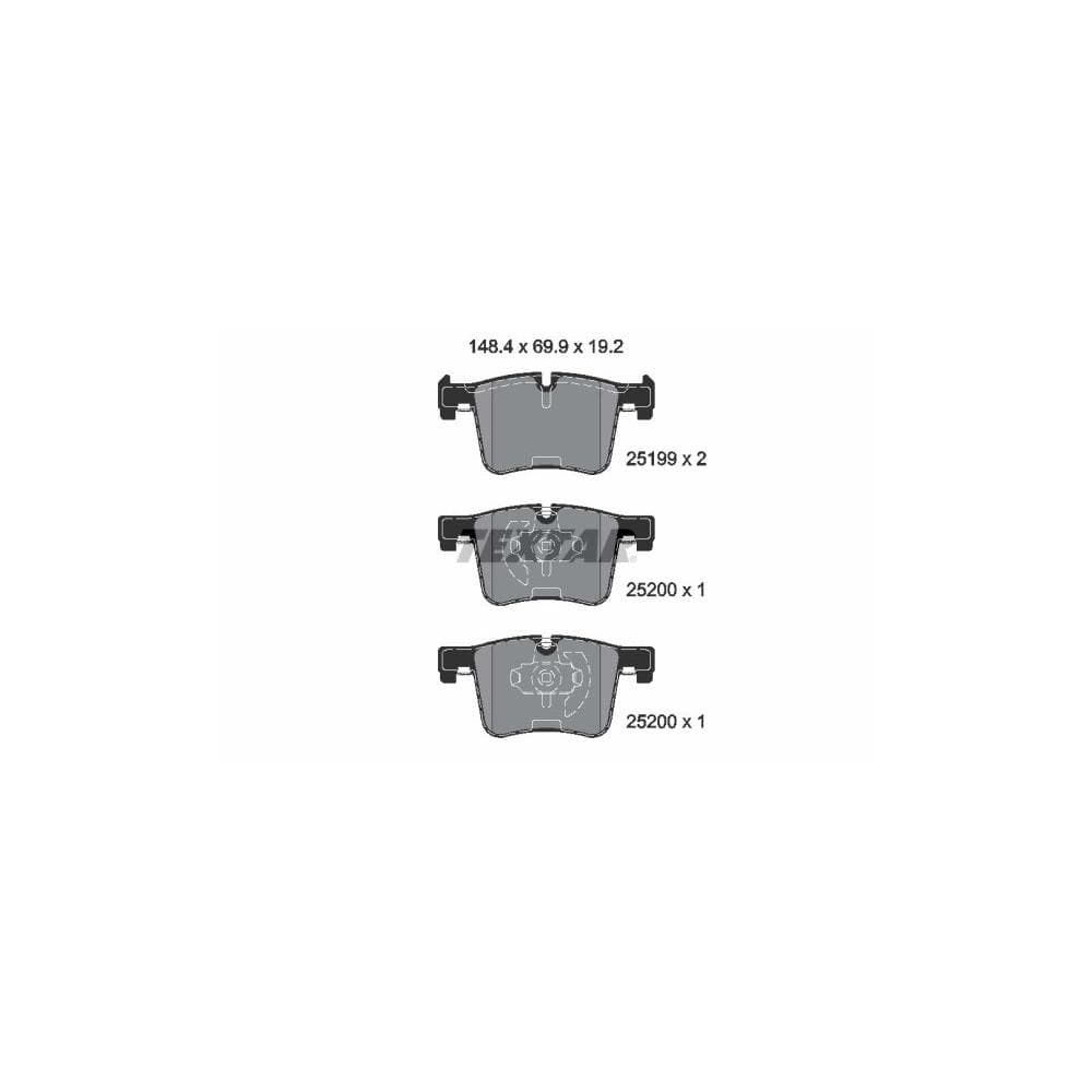Set placute frana disc TEXTAR 2519901