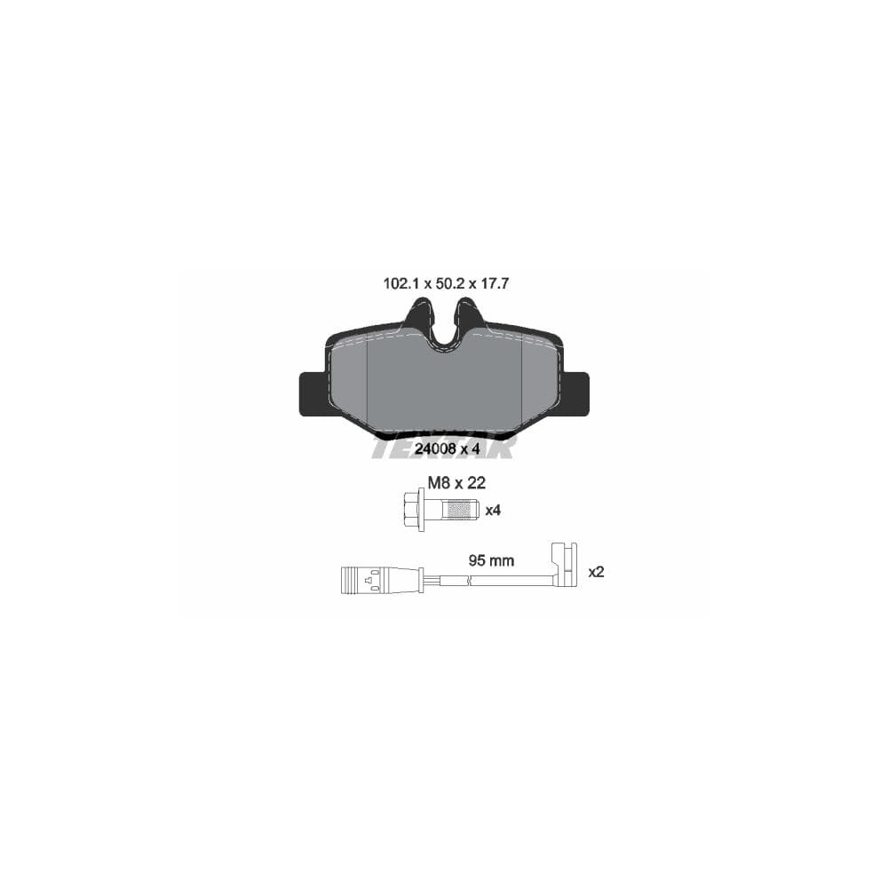 Set placute frana disc TEXTAR 2400801