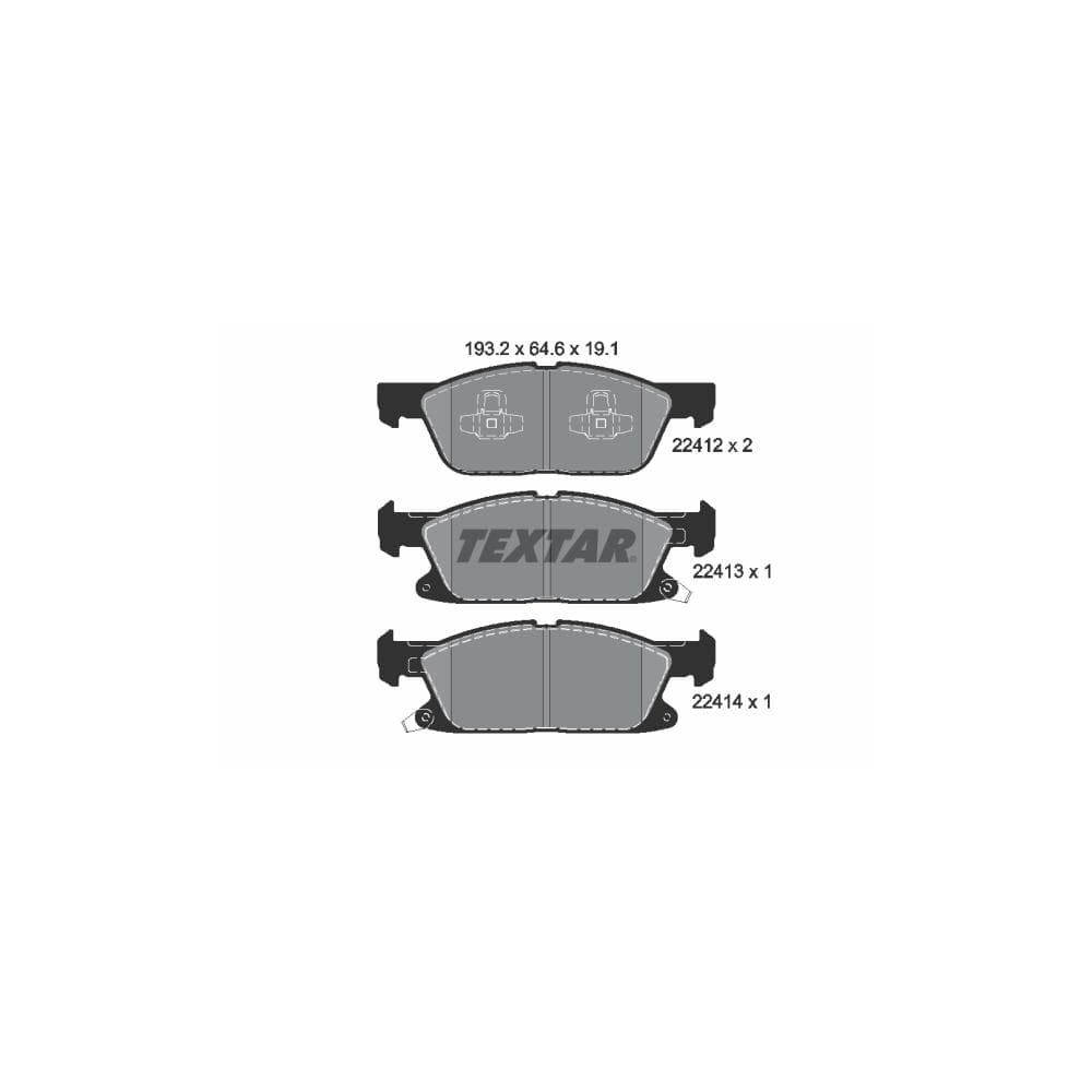 Set placute frana disc TEXTAR 2241201