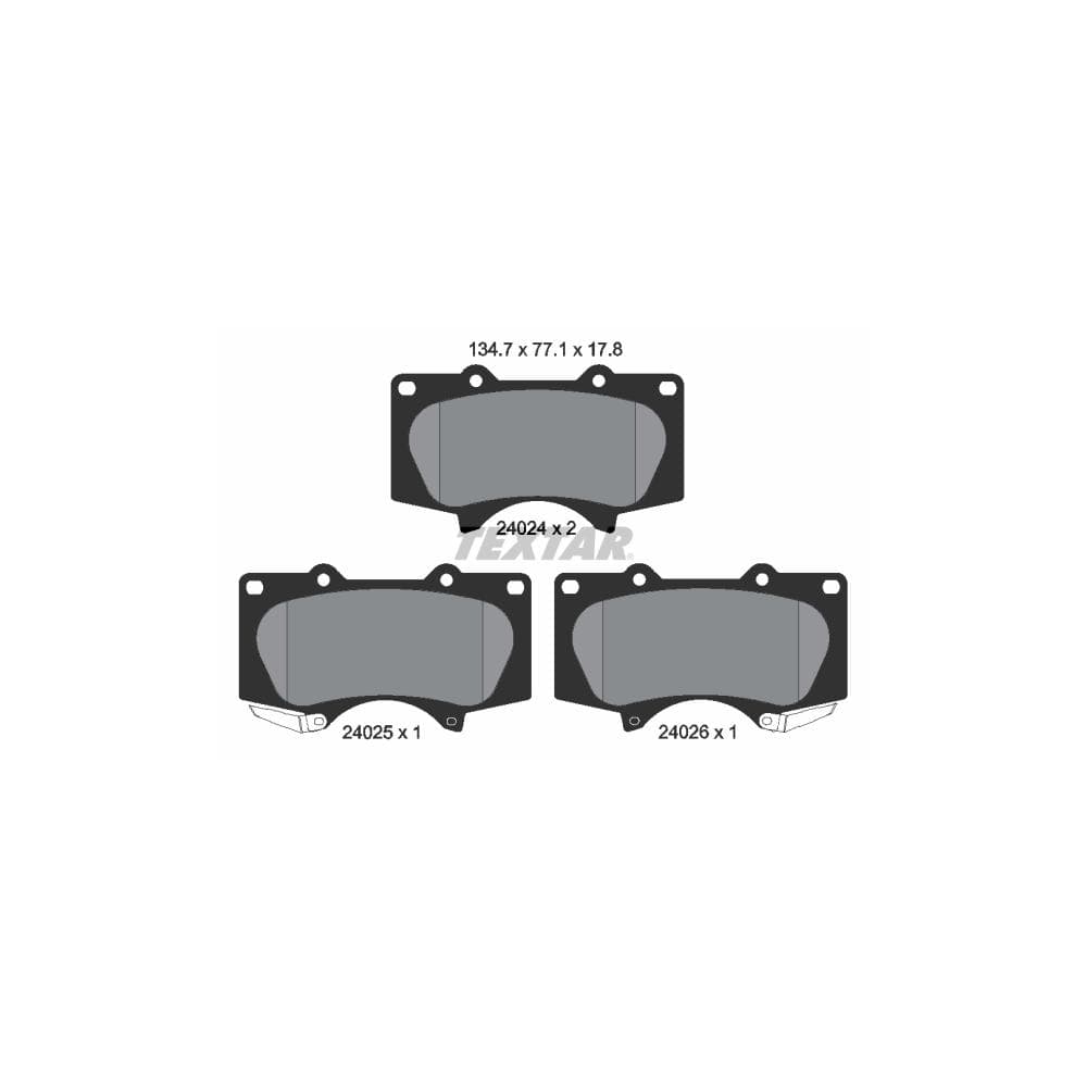 Set placute frana disc TEXTAR 2402401