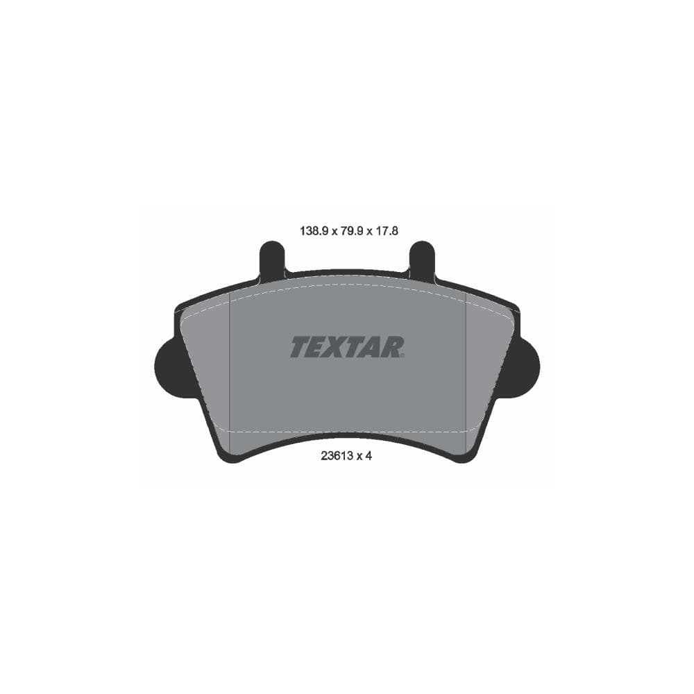 Set placute frana disc TEXTAR 2361301