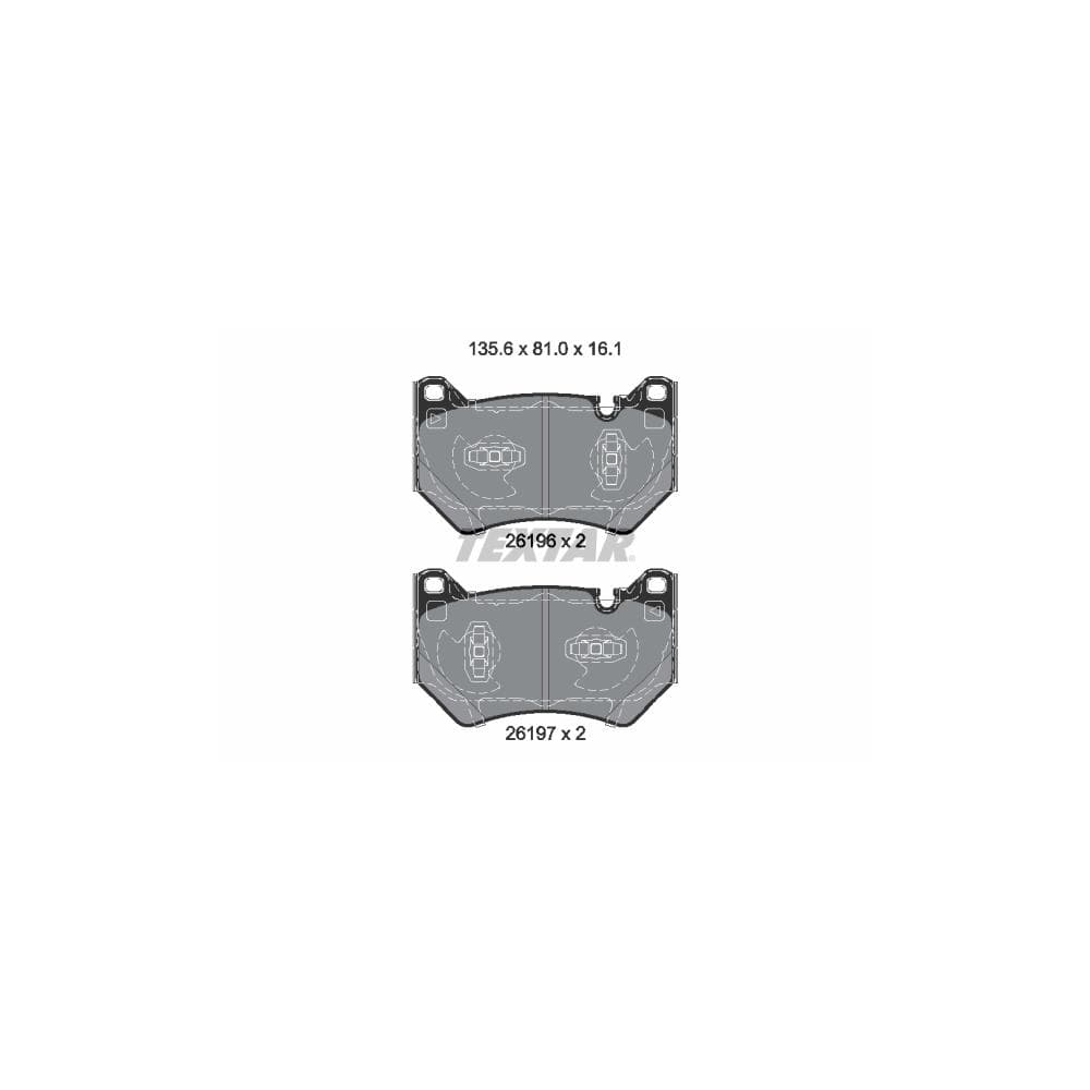 Set placute frana disc TEXTAR 2619601