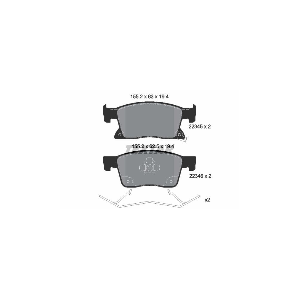 Set placute frana disc TEXTAR 2234501