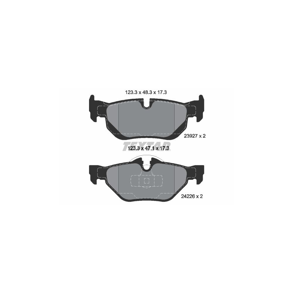 Set placute frana disc TEXTAR 2392701