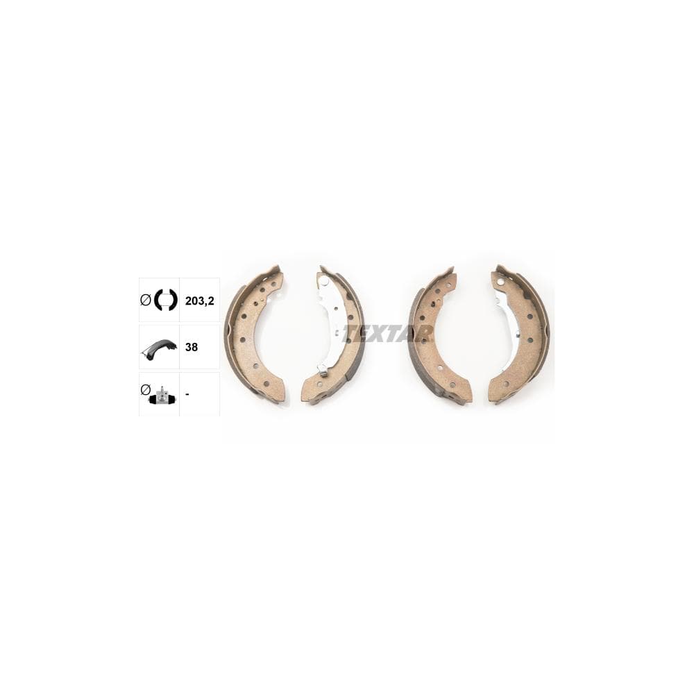 Set saboti frana TEXTAR 91048000