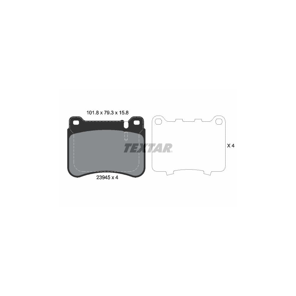 Set placute frana disc TEXTAR 2394501