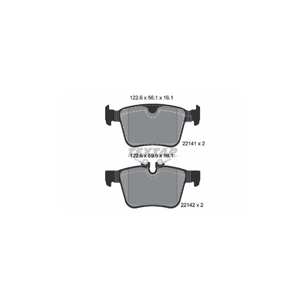 Set placute frana disc TEXTAR 2214101