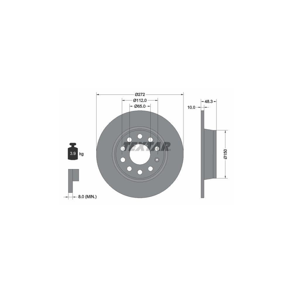 Disc frana TEXTAR 92224903