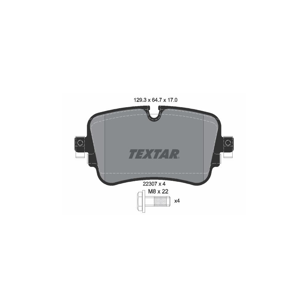 Set placute frana disc TEXTAR 2230701