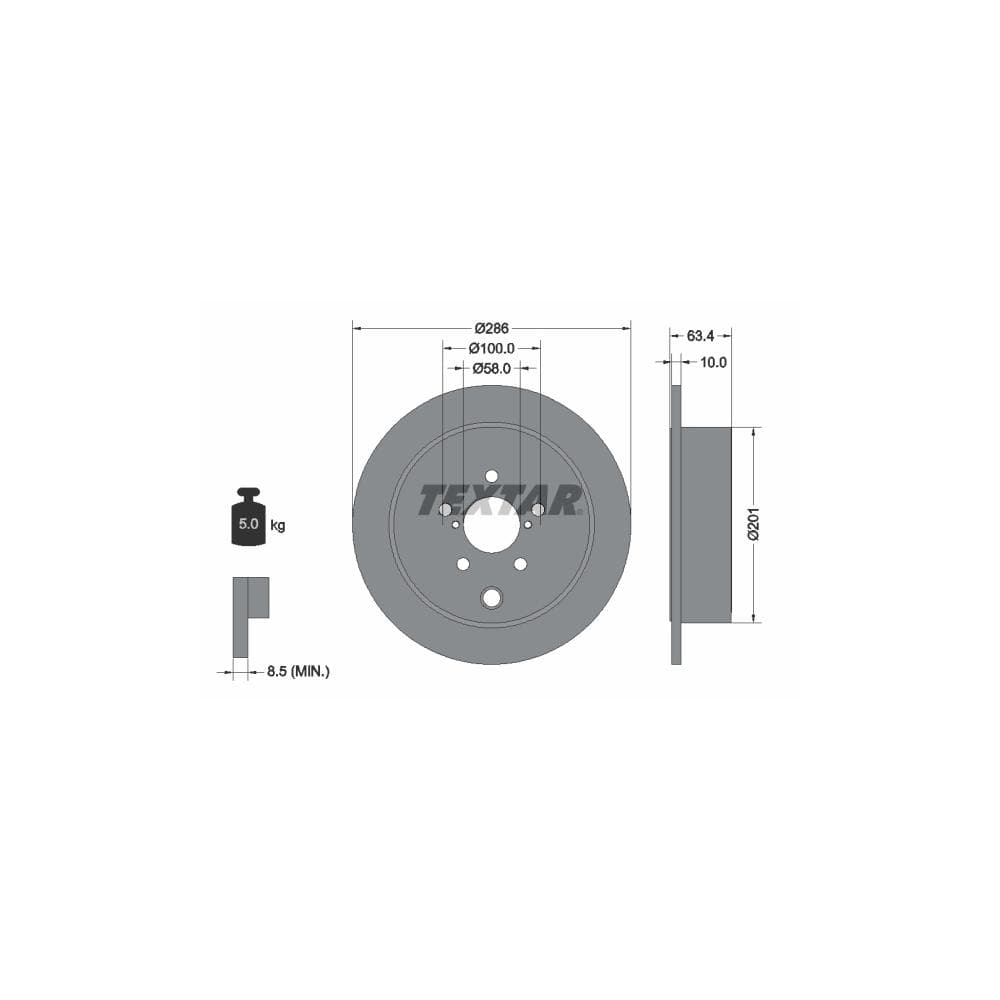 Disc frana TEXTAR 92200000