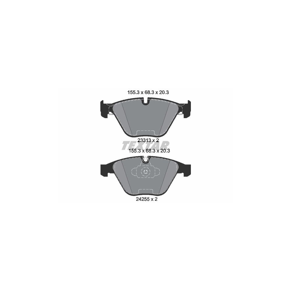 Set placute frana disc TEXTAR 2331301