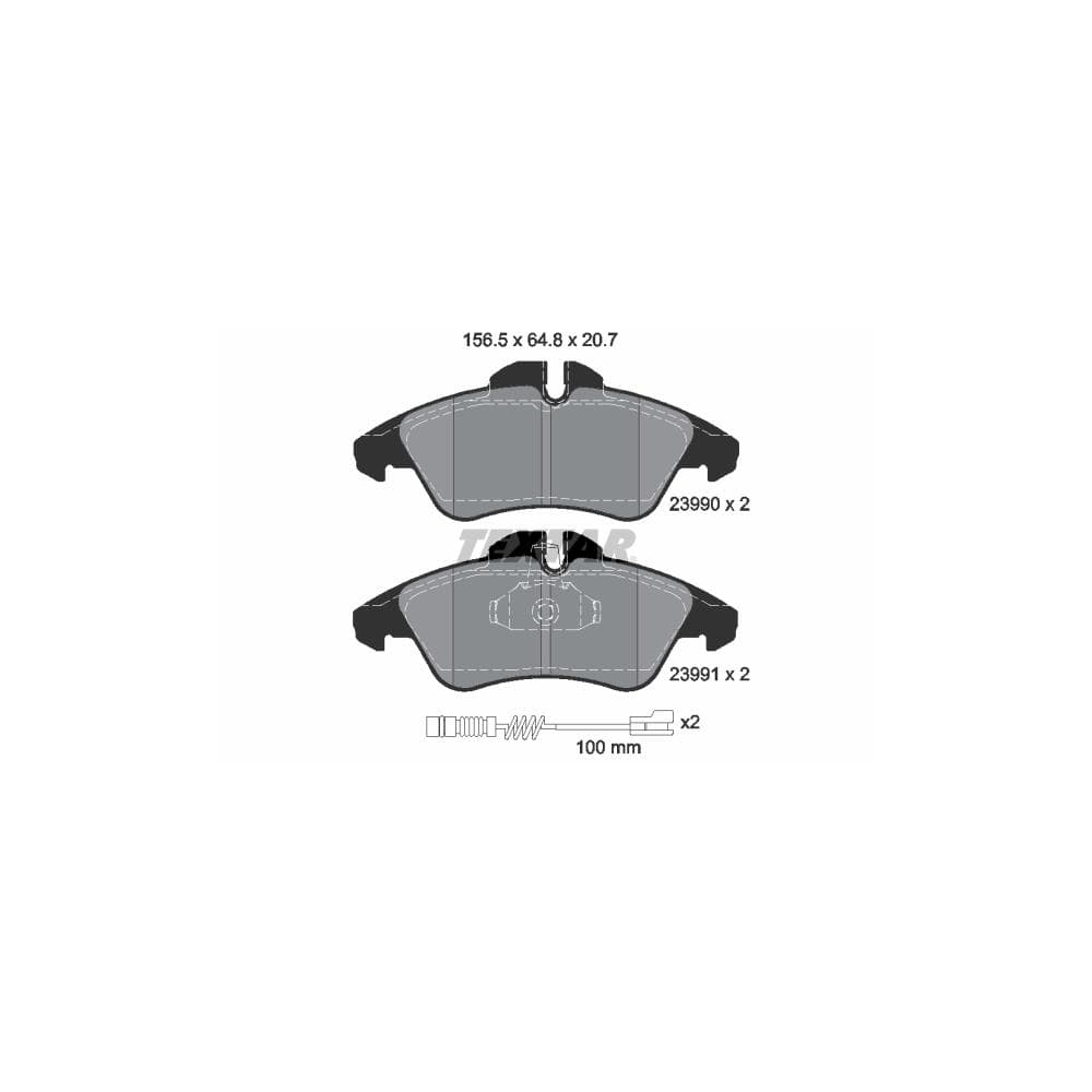 Set placute frana disc TEXTAR 2399002
