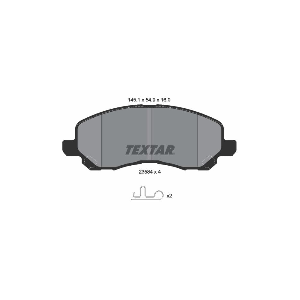 Set placute frana disc TEXTAR 2358401