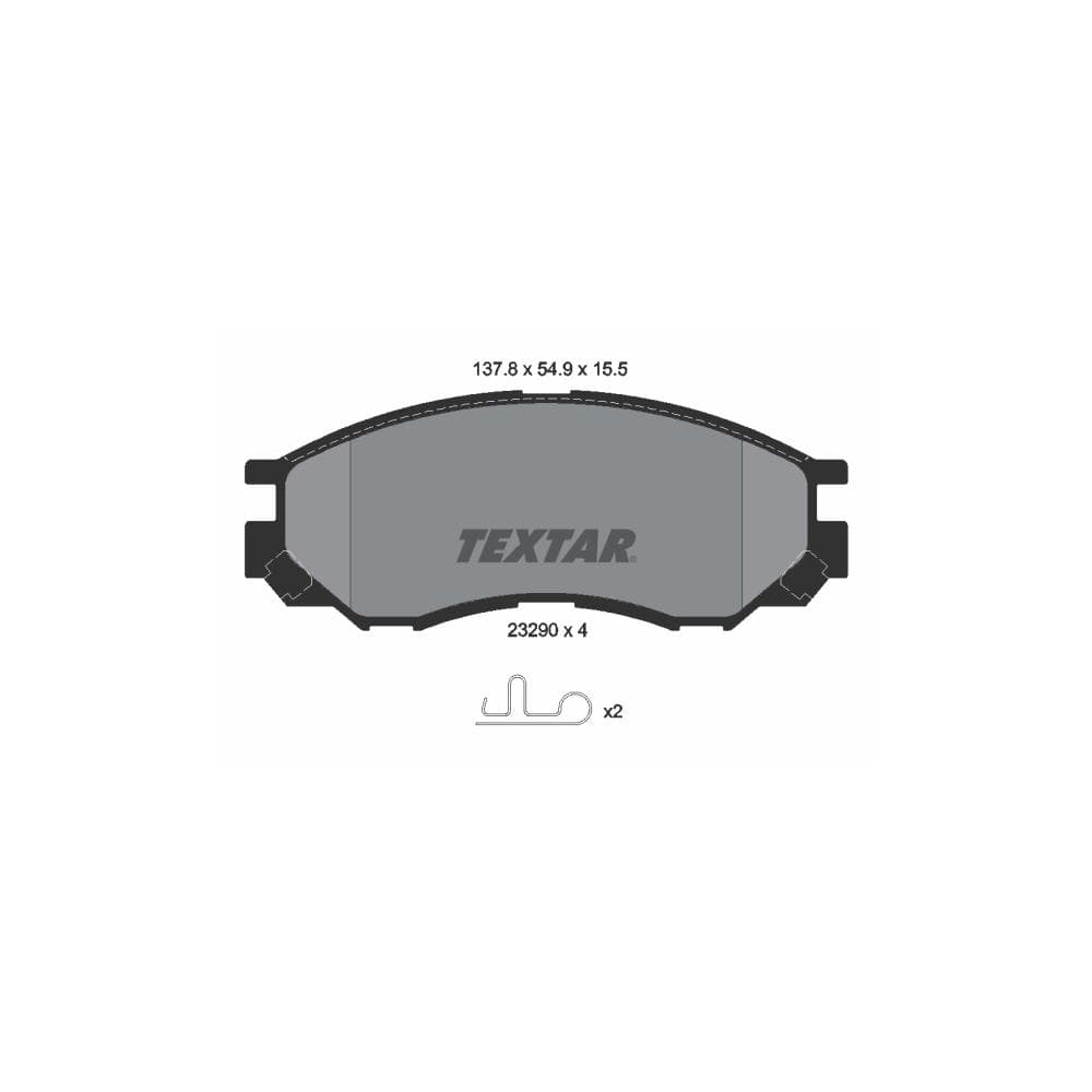 Set placute frana disc TEXTAR 2329002