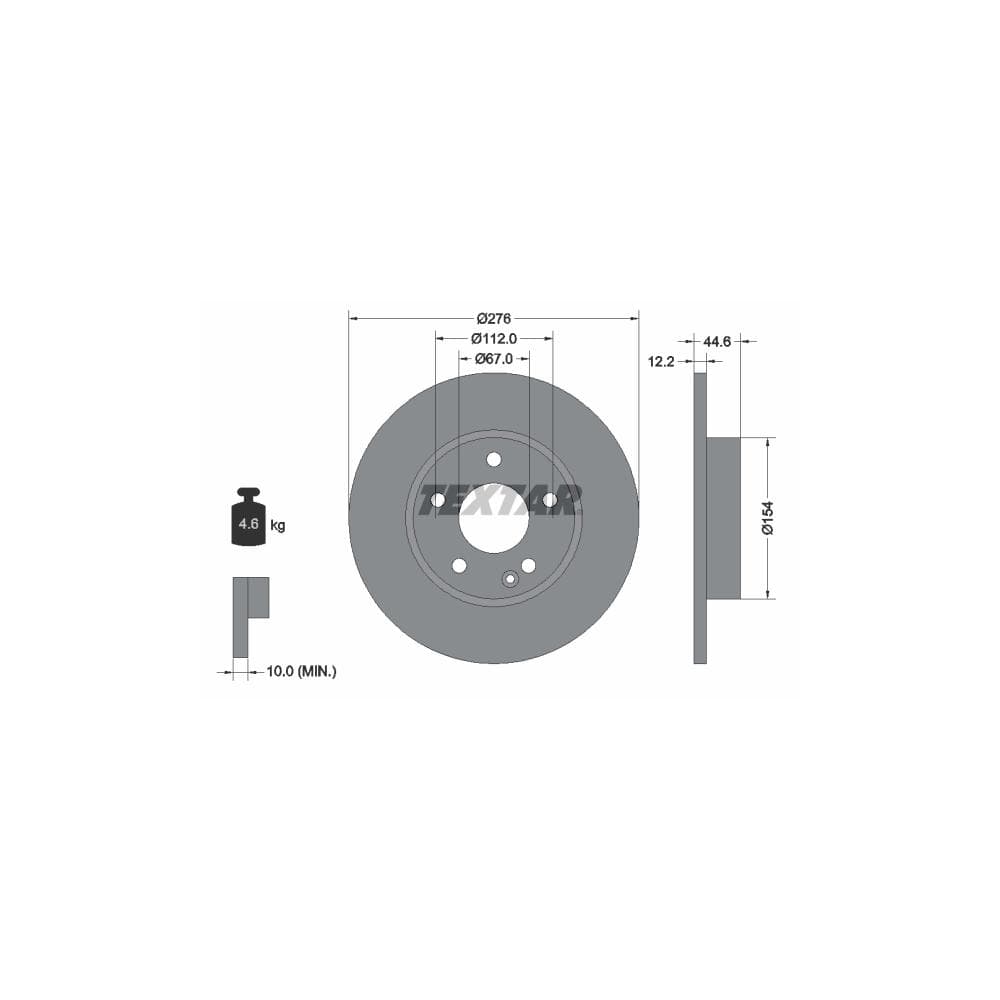 Disc frana TEXTAR 92131803