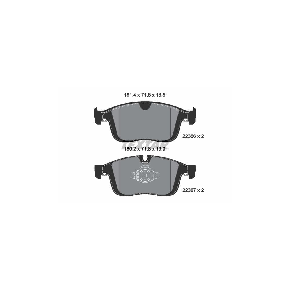 Set placute frana disc TEXTAR 2238601