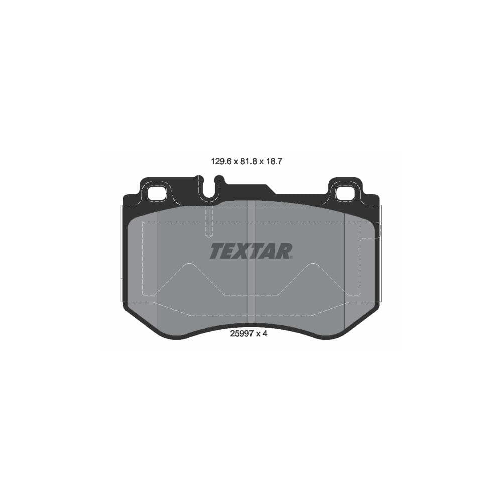 Set placute frana disc TEXTAR 2599701